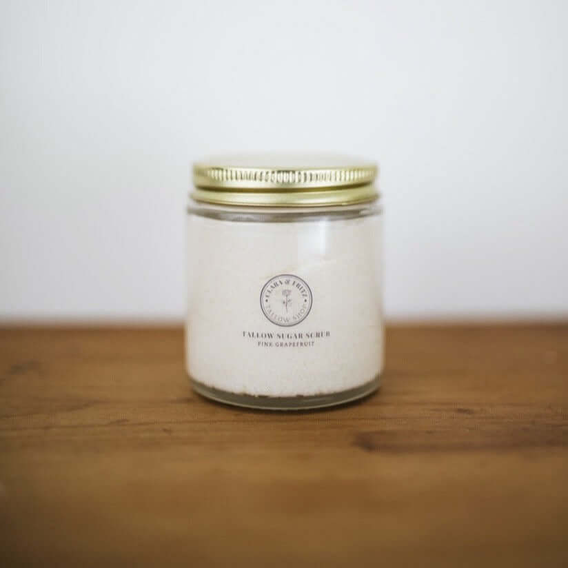 Clara & Fritz - Pink Grapefruit Tallow Sugar Scrub: 4 oz