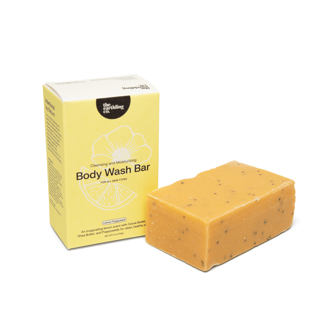The Earthling Co. - Body Wash Bar | Natural & Hydrating : Black Lava Salt