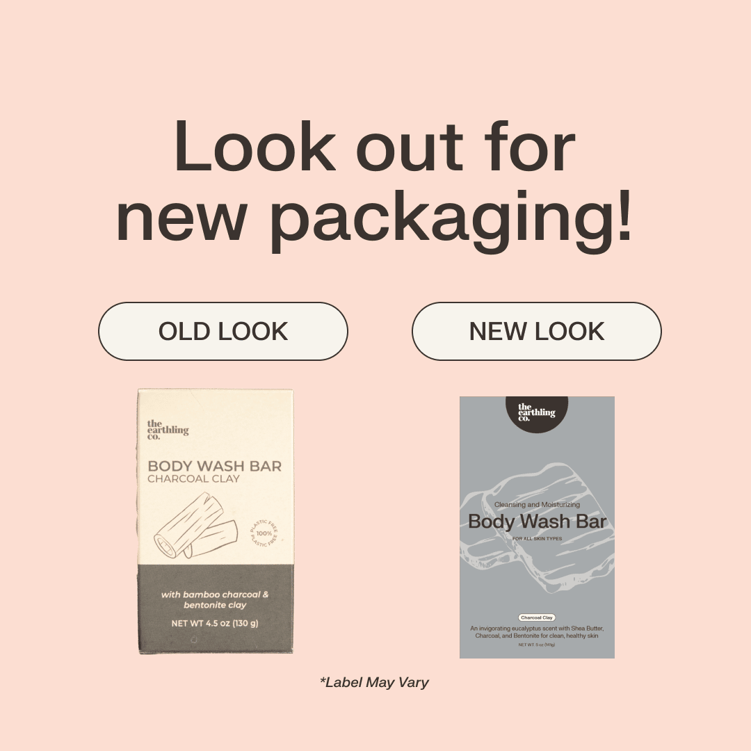 The Earthling Co. - Body Wash Bar | Natural & Hydrating : Black Lava Salt