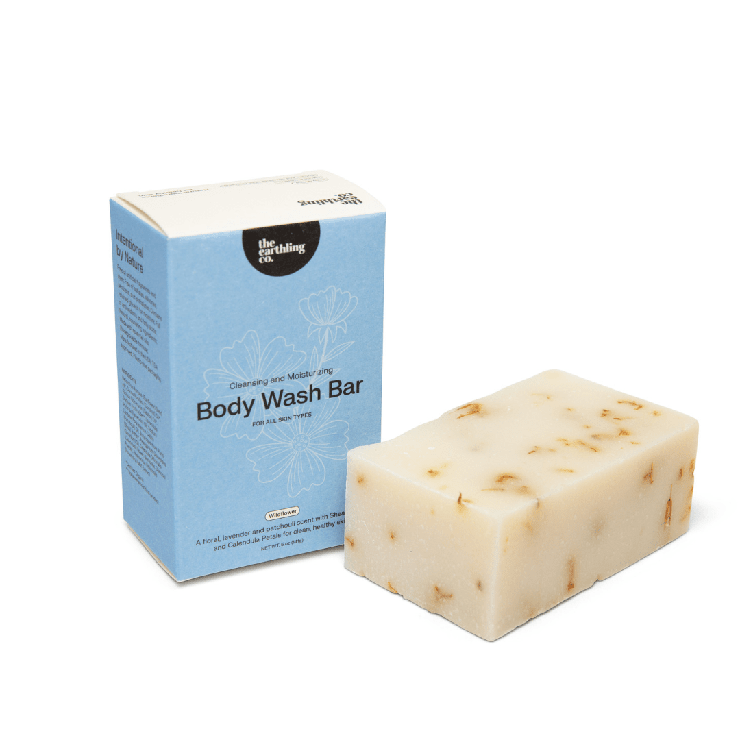 The Earthling Co. - Body Wash Bar | Natural & Hydrating : Black Lava Salt