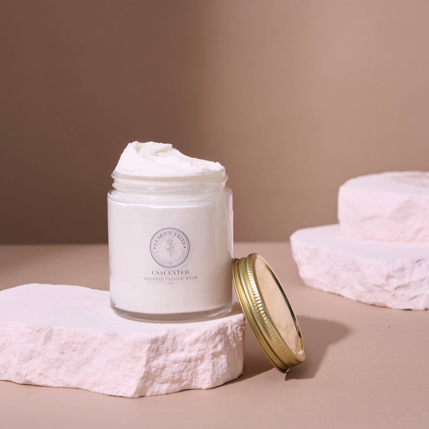 Clara & Fritz - Unscented Whipped Tallow Balm: 4 fl oz