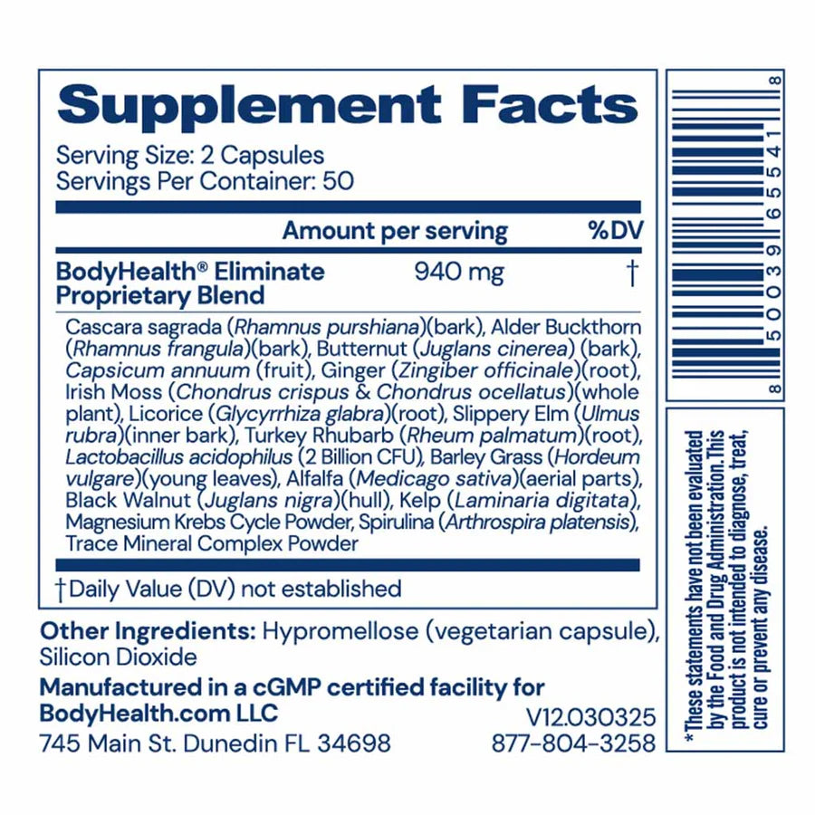 BODYHEALTH - Eliminate - 100 capsules