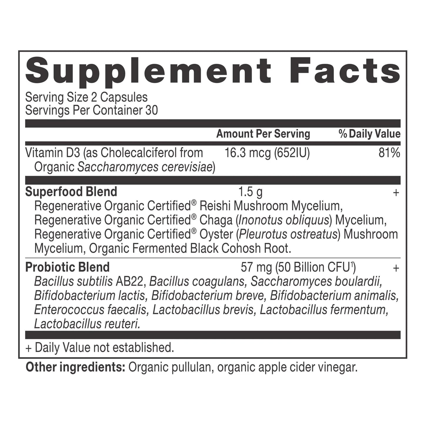 ANCIENT NUTRITION - Menopause Support Probiotics - 60 Capsules