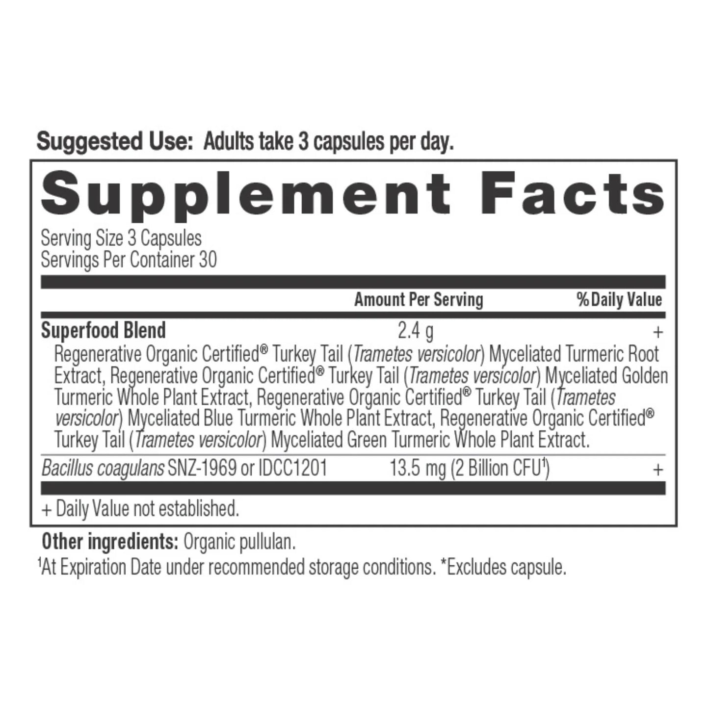 ANCIENT NUTRITION - Turmeric - 90 Capsules