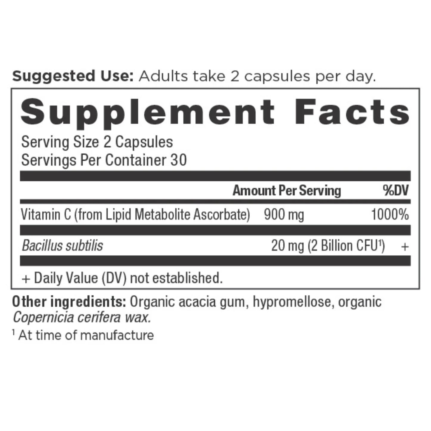 ANCIENT NUTRITION - Vitamin C - 60 Capsules
