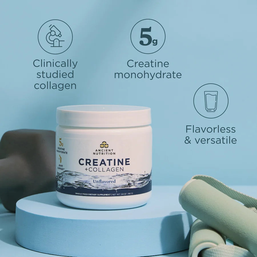 Ancient Nutrition - Creatine + Collagen - Powder