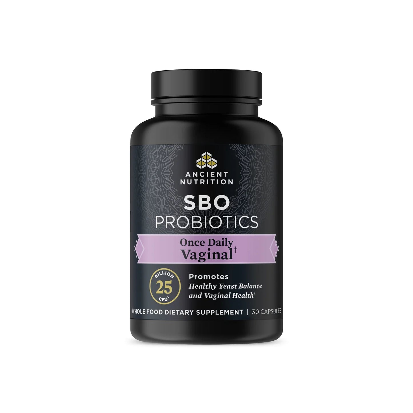 ANCIENT NUTRITION - SBO Probiotics - Once Daily Vaginal - 30 capsules