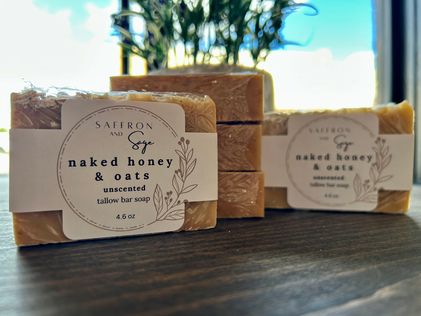 Saffron + Sage Handcrafted Tallow Soap Bars