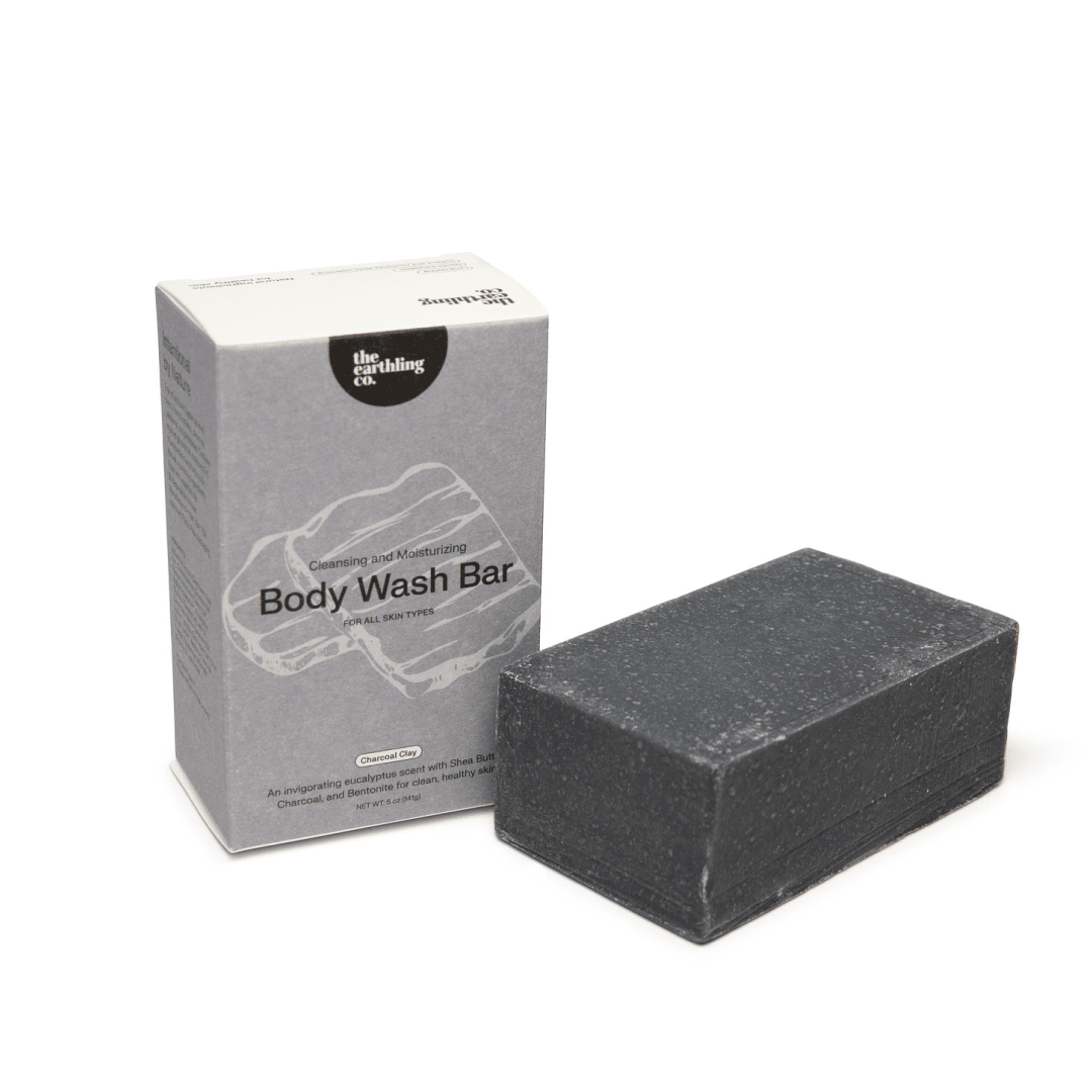 The Earthling Co. - Body Wash Bar | Natural & Hydrating : Black Lava Salt