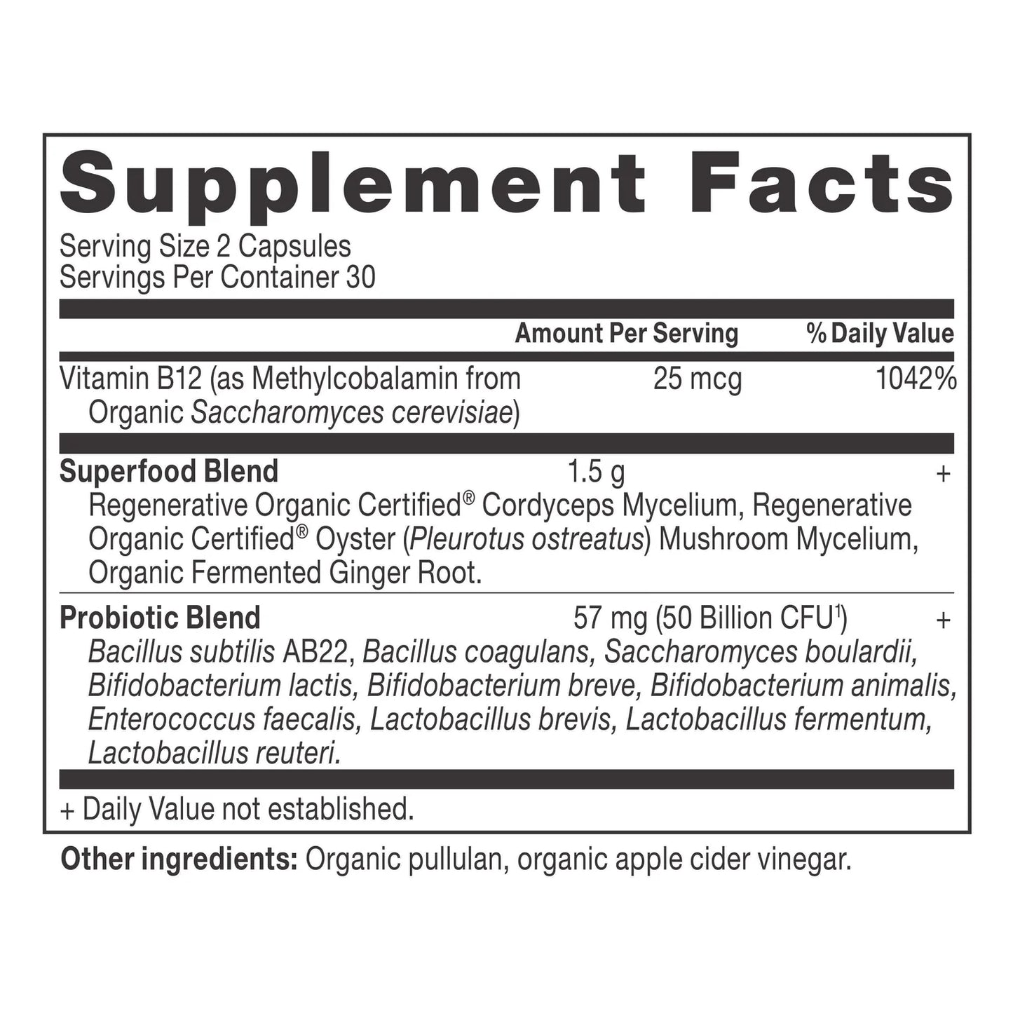 ANCIENT NUTRITION - Metabolism Support Probiotics - 60 Capsules