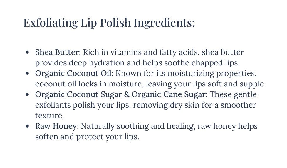 Clara & Fritz Lip Polish Exfoliating Scrub - 0.5oz