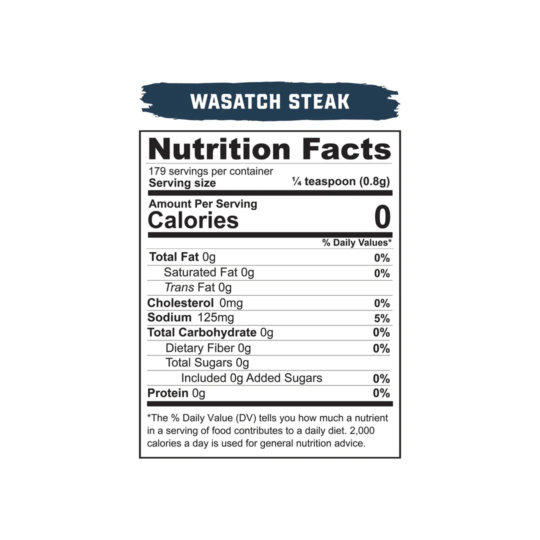 REDMOND Real Salt - Wasatch Steak - Seasoning - 5.05oz