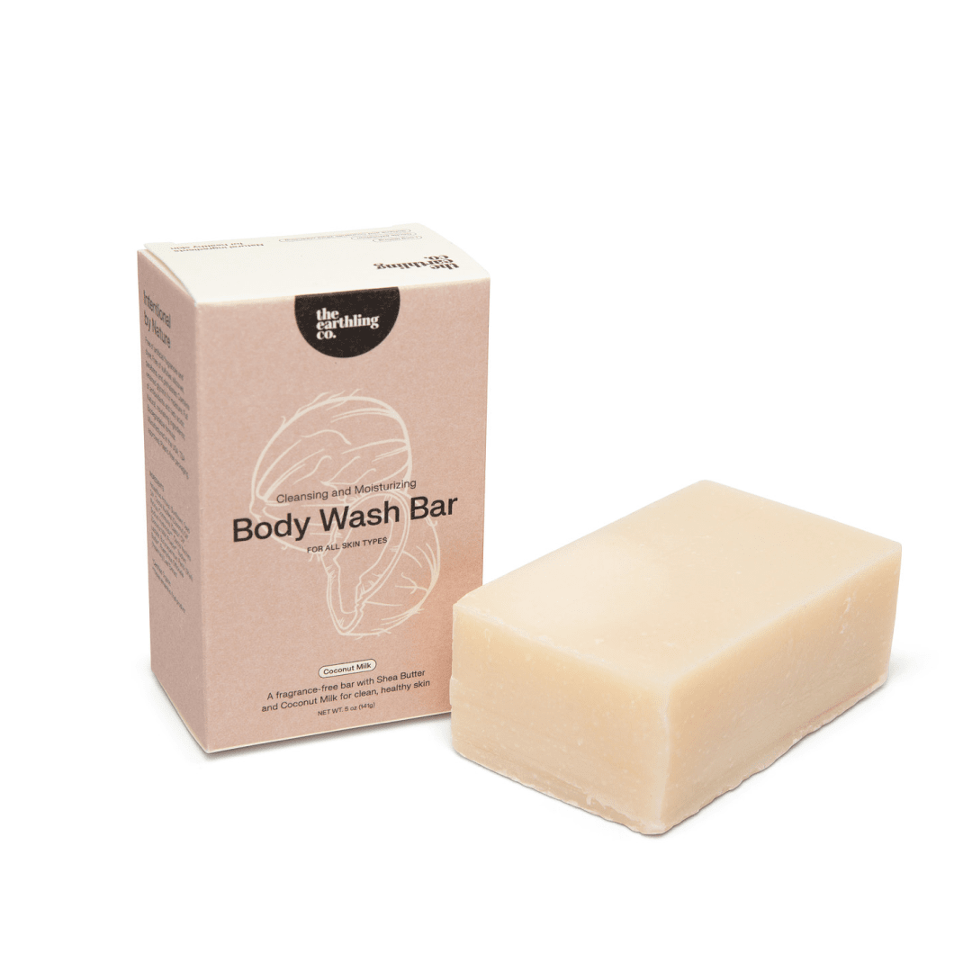 The Earthling Co. - Body Wash Bar | Natural & Hydrating : Black Lava Salt