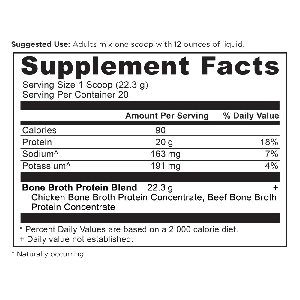 ANCIENT NUTRITION - Bone Broth Protein -Pure - 20 servings