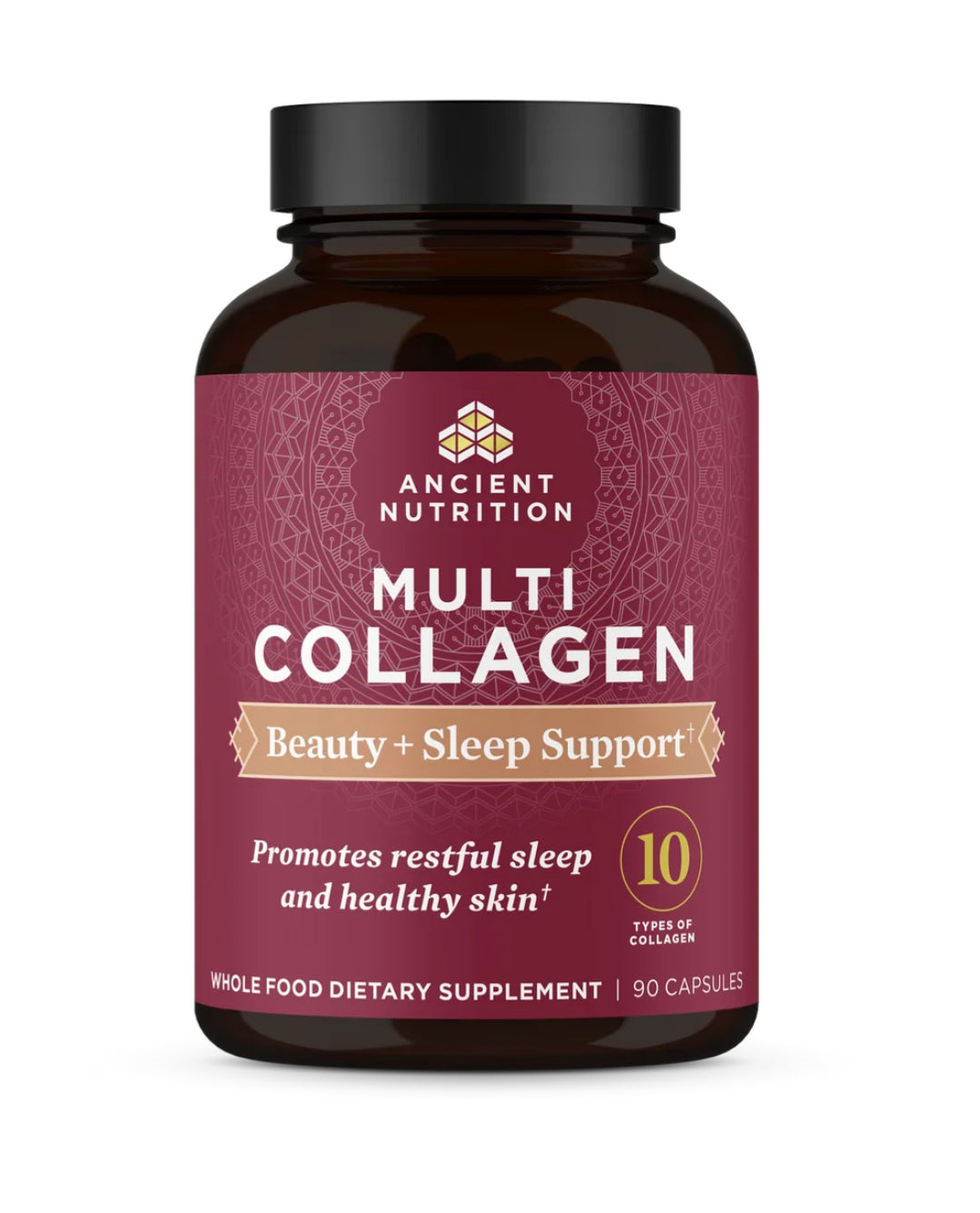 ANCIENT NUTRITION - Multi Collagen - Beauty + Sleep Support - 90 Capsules