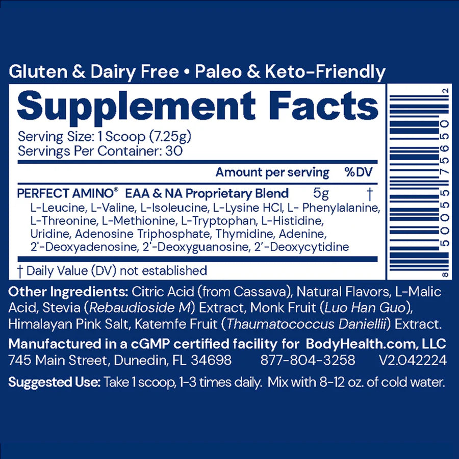 BODYHEALTH - Perfect Amino - Strawberry - 30 Servings