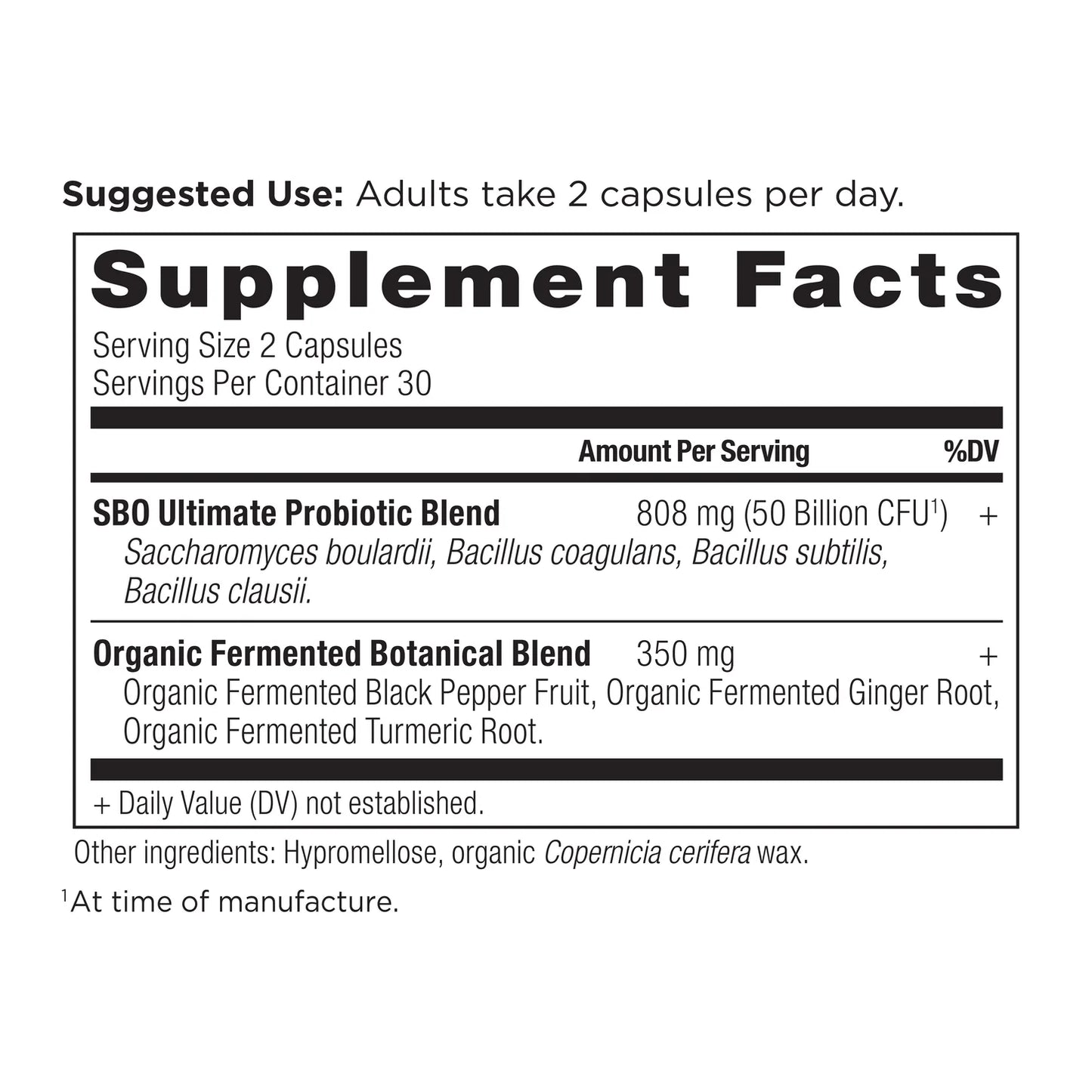 ANCIENT NUTRITION - SBO Probiotics - Ultimate 60 capsules