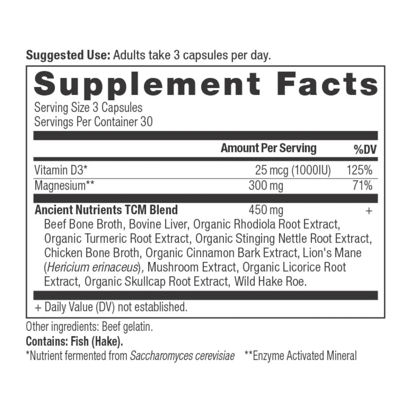 ANCIENT NUTRITION - Magnesium - 90 Capsules
