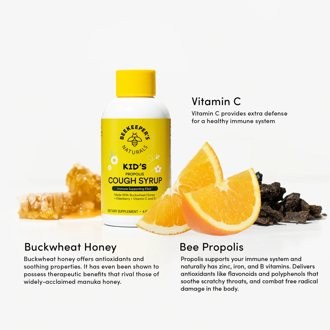 BEEKEEPERS NATURAL - Kids Cough Syrup - Daytime - 4 fl