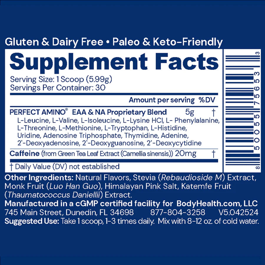 BODYHEALTH - Perfect Amino - Mocha - 30 servings