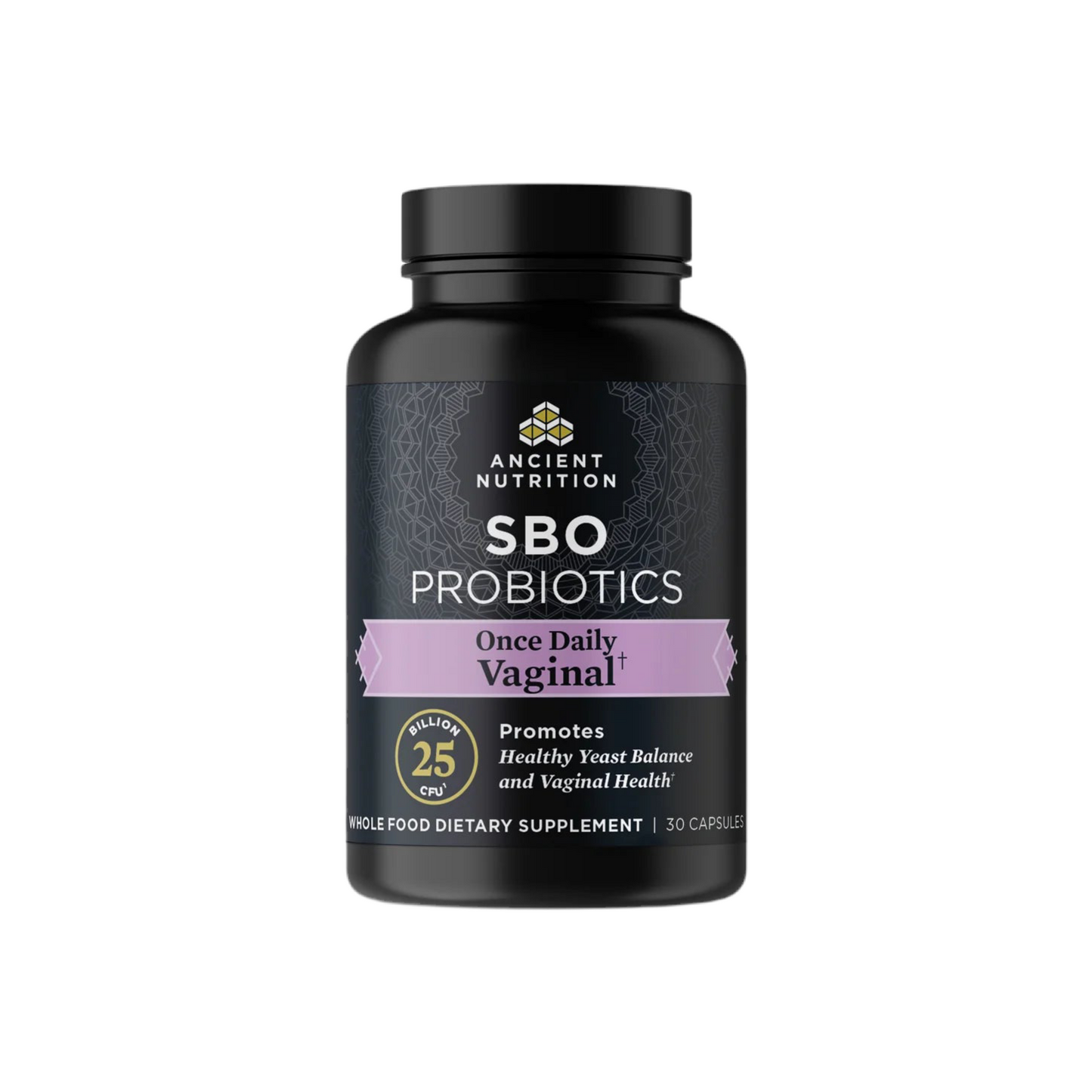 ANCIENT NUTRITION - SBO Probiotics - Once Daily Vaginal - 30 capsules