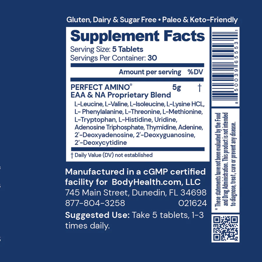 BODYHEALTH - Perfect Amino - Uncoated - 150 tablets