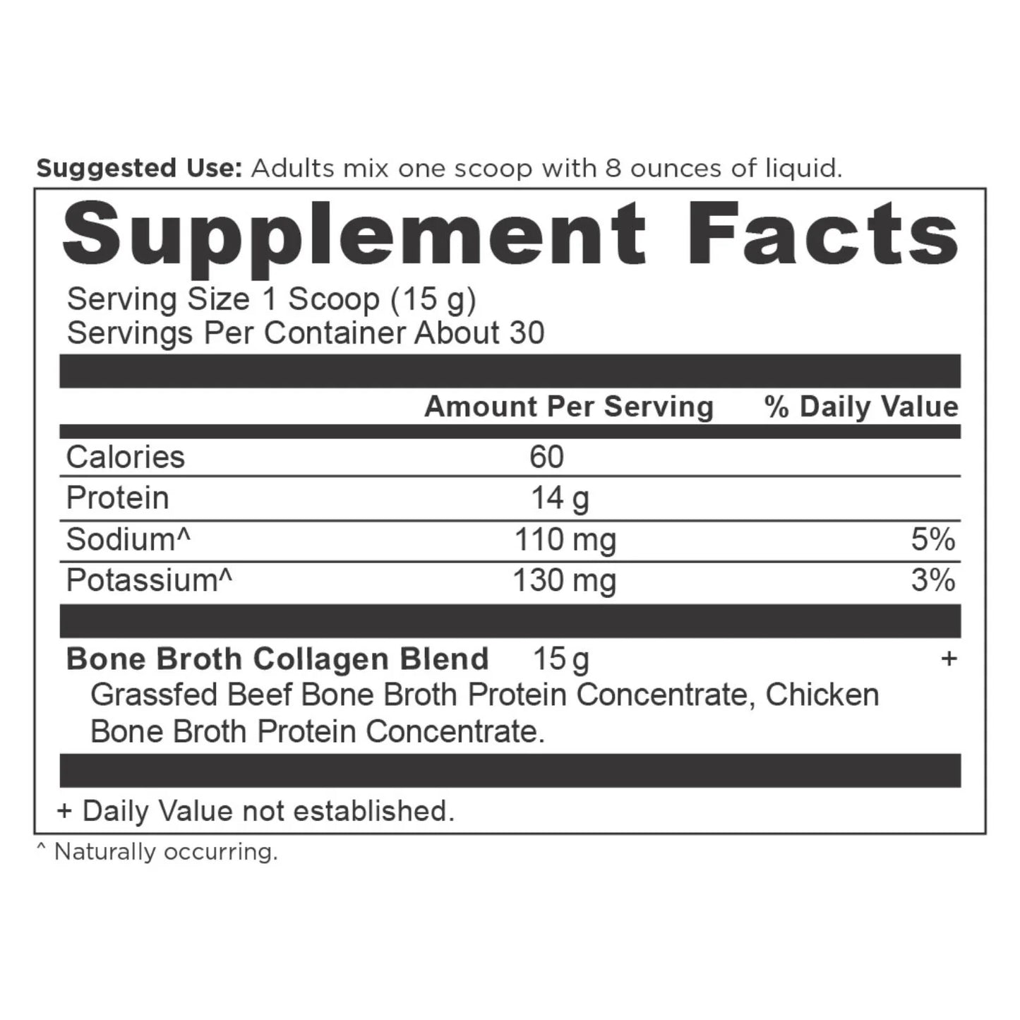 ANCIENT NUTRITION - Bone Broth Collagen - Pure - 30 servings