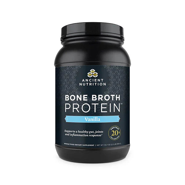ANCIENT NUTRITION - Bone Broth Protein – Vanilla - 40 servings
