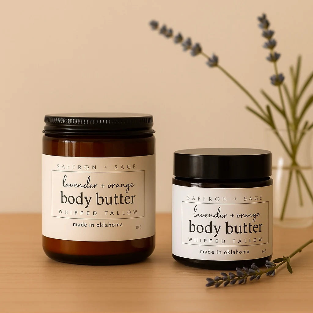Saffron + Sage - Whipped Tallow - Body Butter