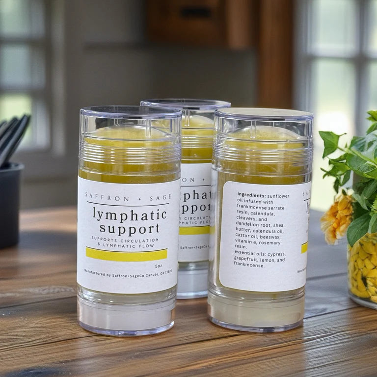 Saffron + Sage - Lymphatic Support Balm Stick