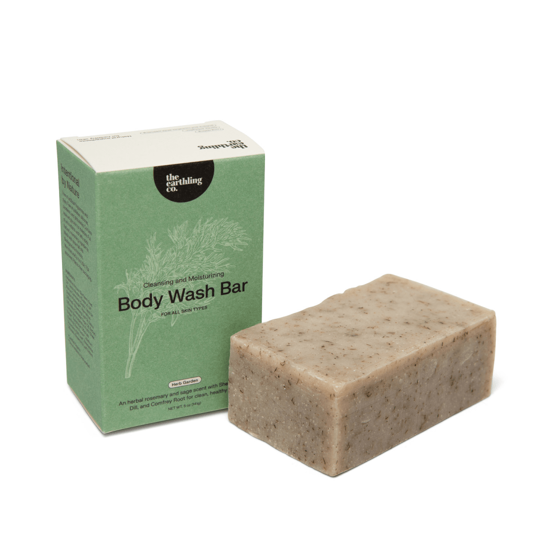 The Earthling Co. - Body Wash Bar | Natural & Hydrating : Black Lava Salt