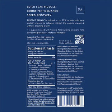 Body Health Perfect Amino Powder Assorted Packets