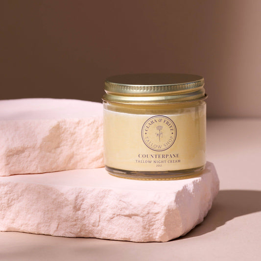 Clara & Fritz - Counterpane Tallow Night Cream: 2oz