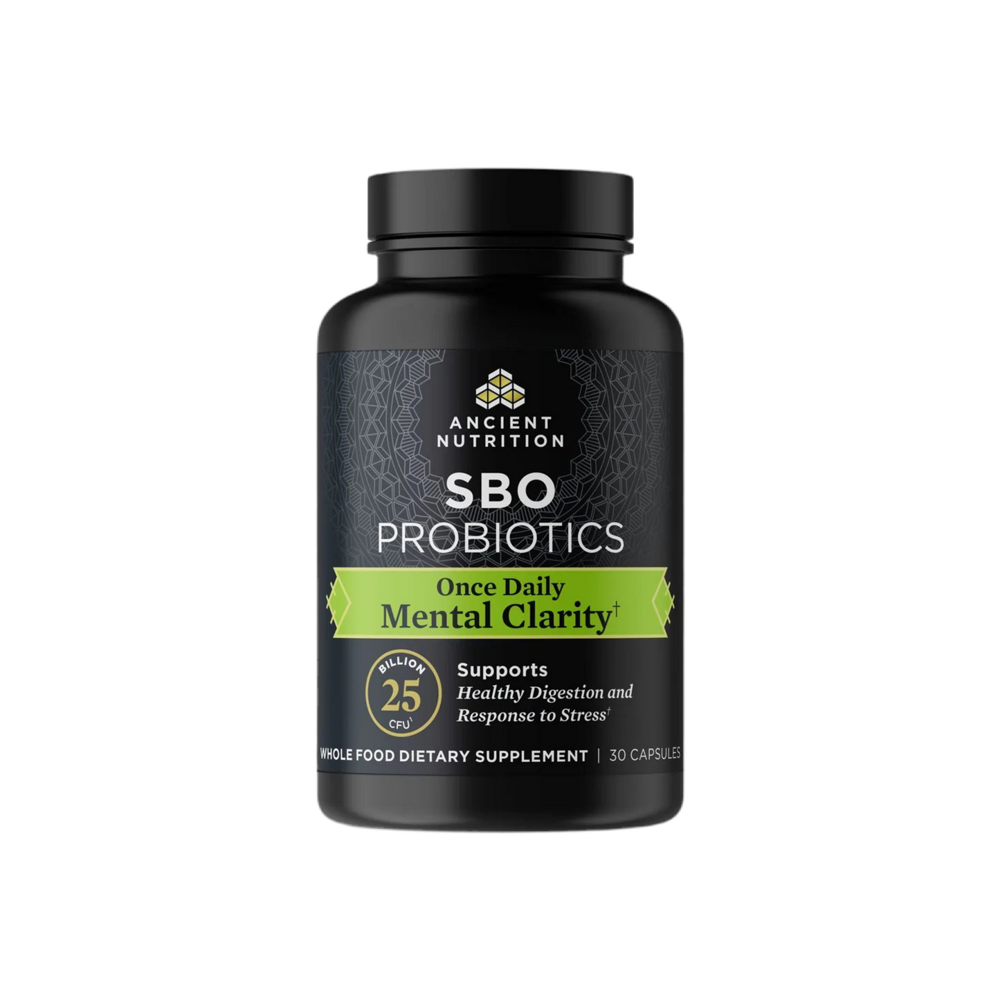 ANCIENT NUTRITION - SBO Probiotics - Once Daily Mental Clarity - 30 Capsules