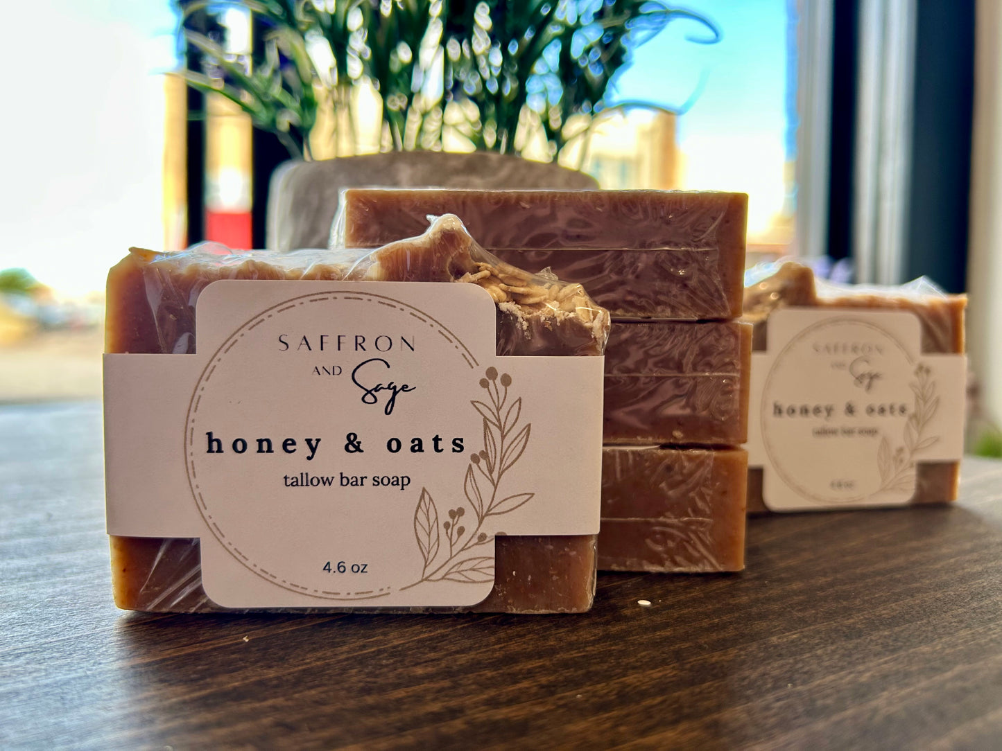Saffron + Sage Handcrafted Tallow Soap Bars
