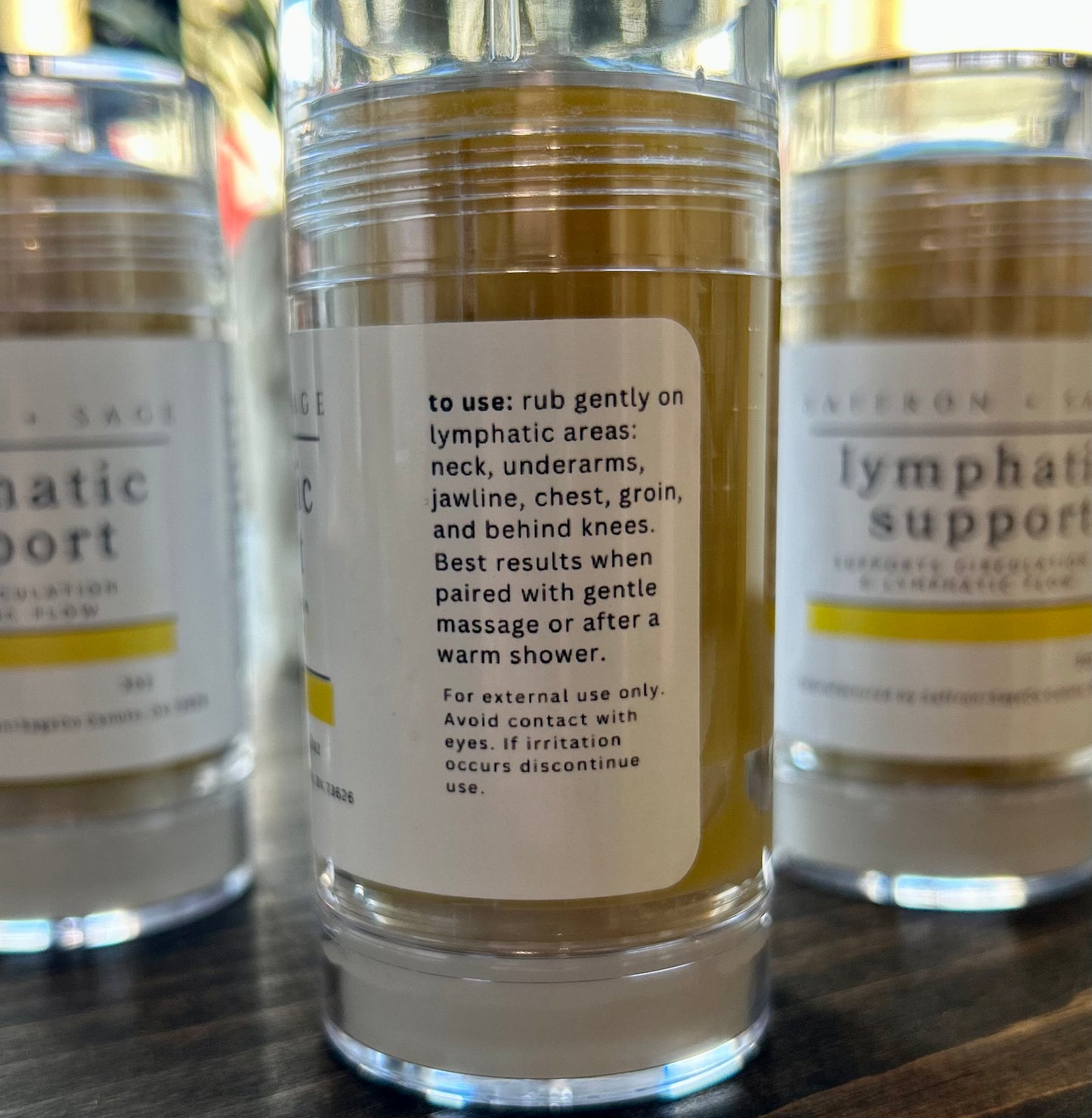 Saffron + Sage Lymphatic Support Balm Stick