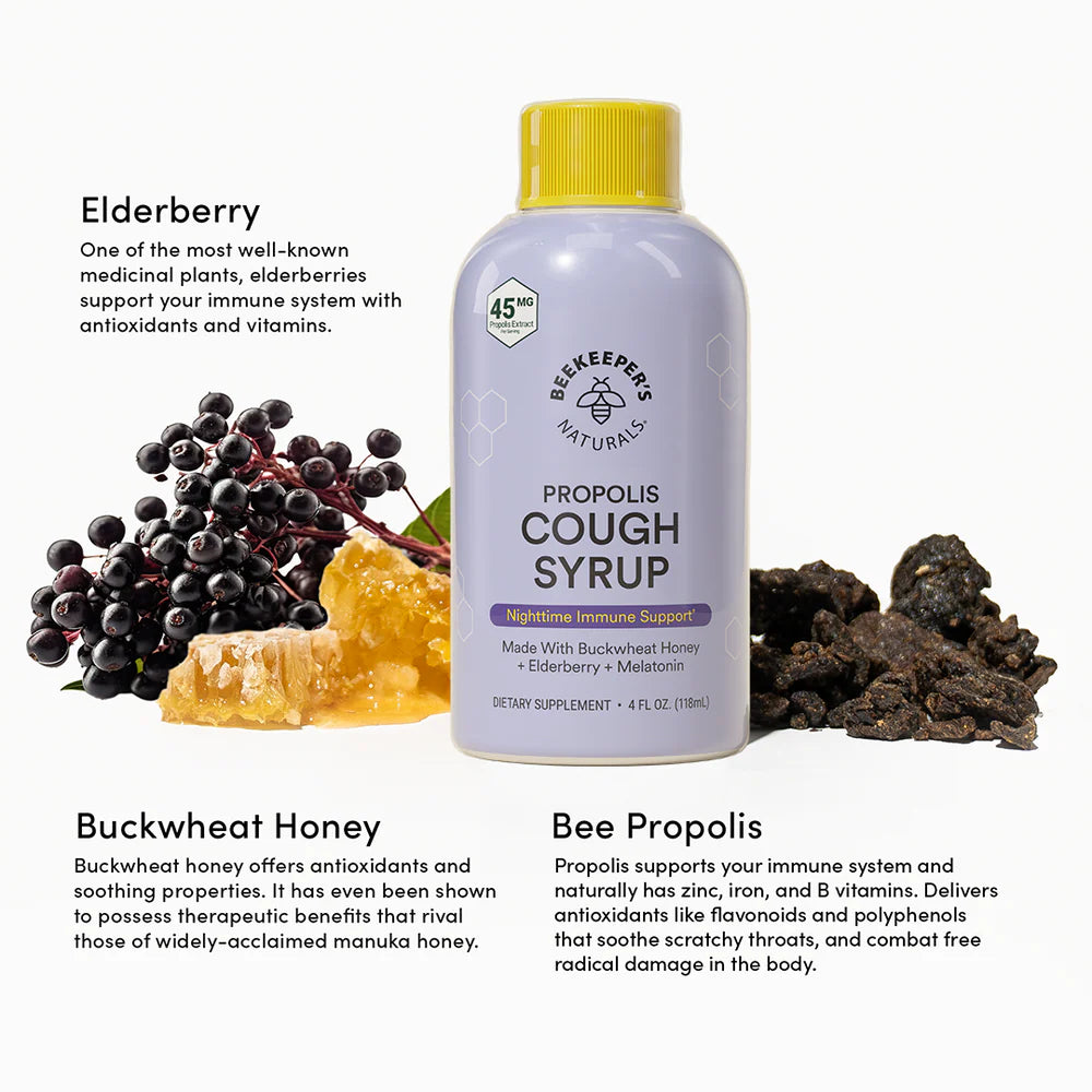 BEEKEEPERS NATURAL - Propolis Cough Syrup - Nighttime