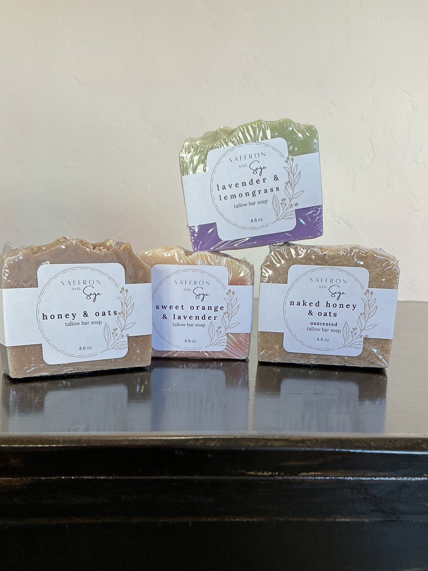 Saffron + Sage Handcrafted Tallow Soap Bars