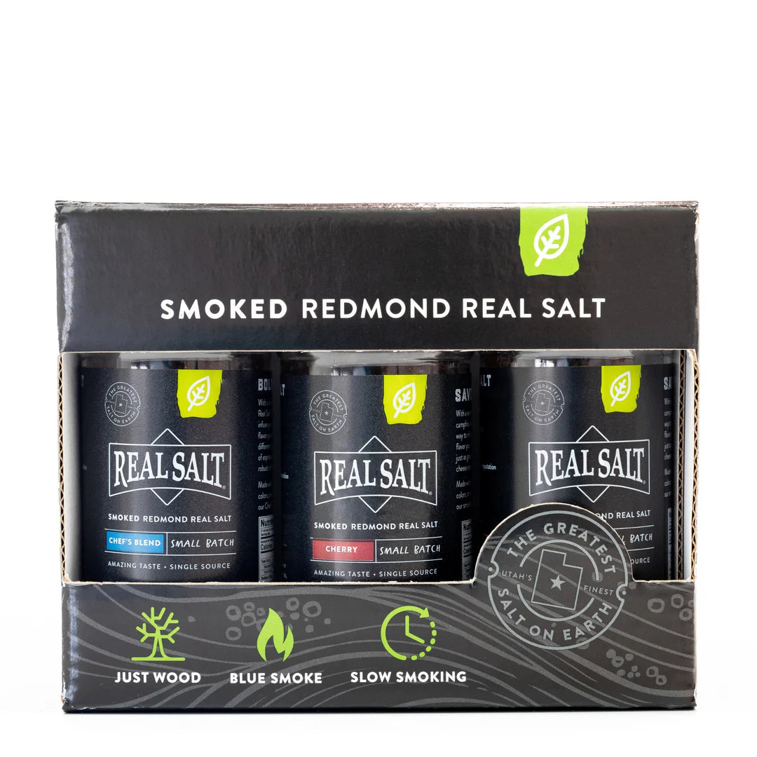 REAL SALT Gift Set - 4.75oz - ( Cherry, Hickory, Chef’s Blend)