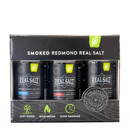 REAL SALT Gift Set - 4.75oz - ( Cherry, Hickory, Chef’s Blend)