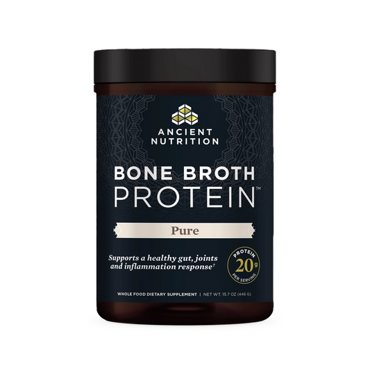 ANCIENT NUTRITION - Bone Broth Protein -Pure - 20 servings