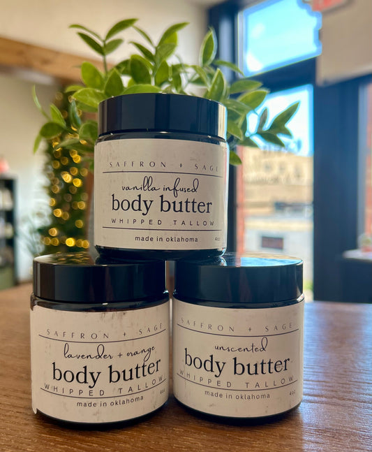 Saffron & Sage Whipped Tallow Body Butter