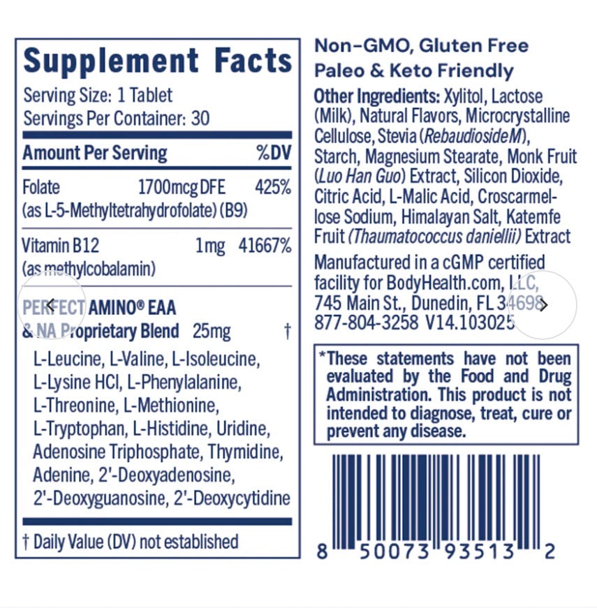 BODYHEALTH - Methyl B12 & Methyl Folate