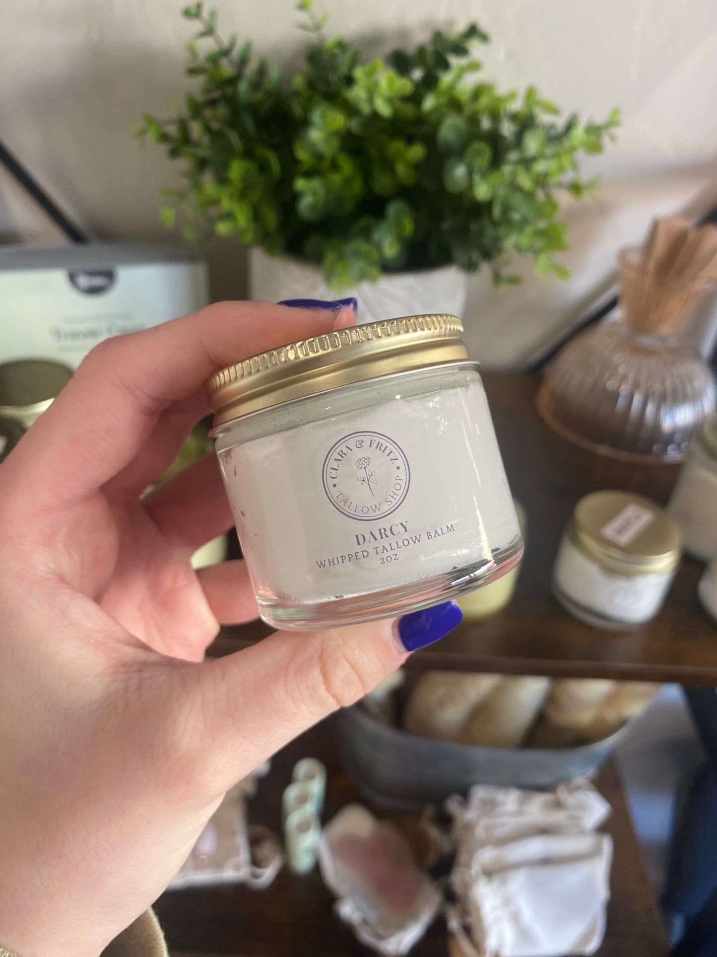 Clara & Fritz Darcy Whipped Tallow Balm - Frankincense and Cedarwood - 2oz