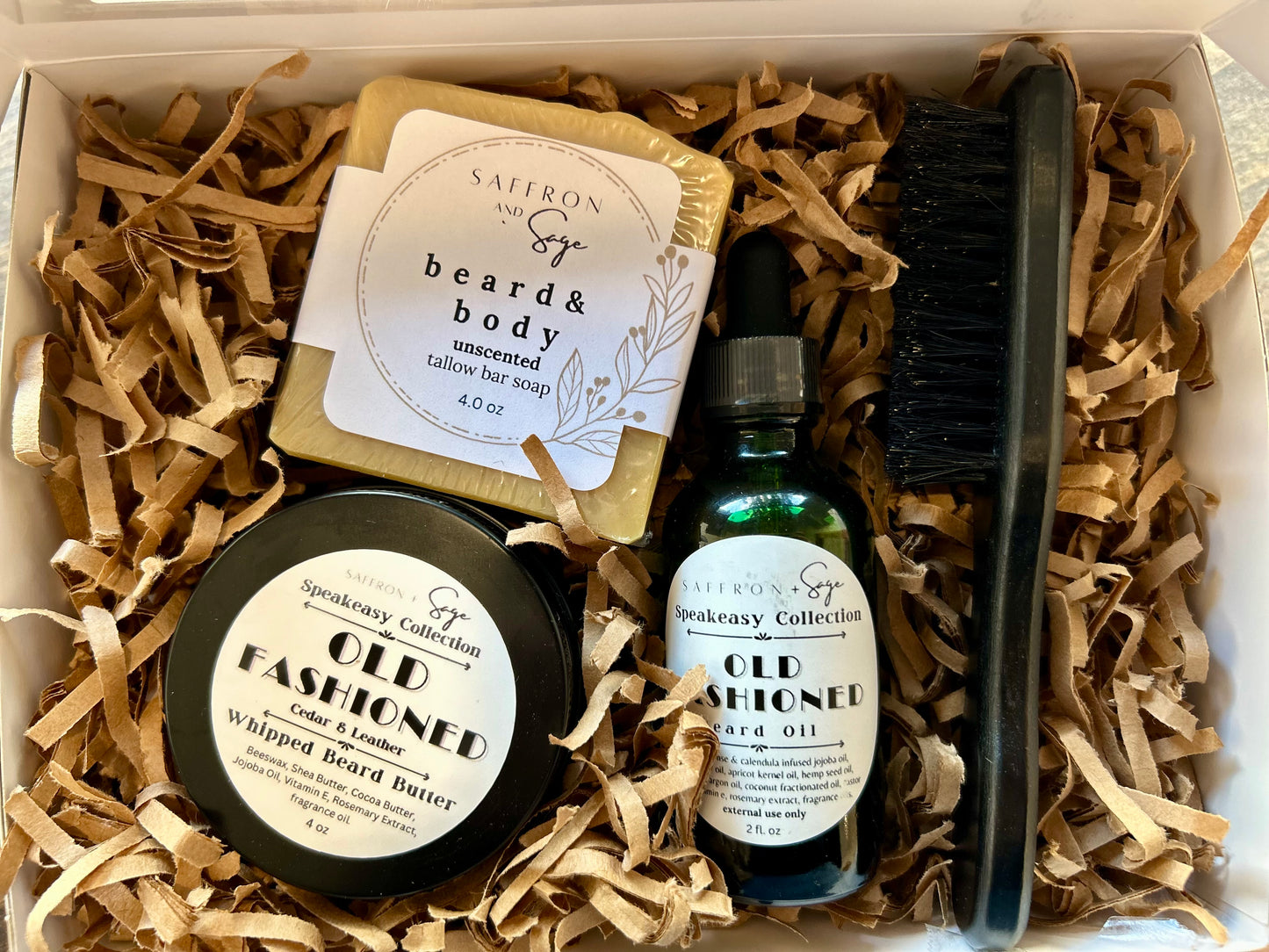 Saffron + Sage Men’s Beard Care Kit