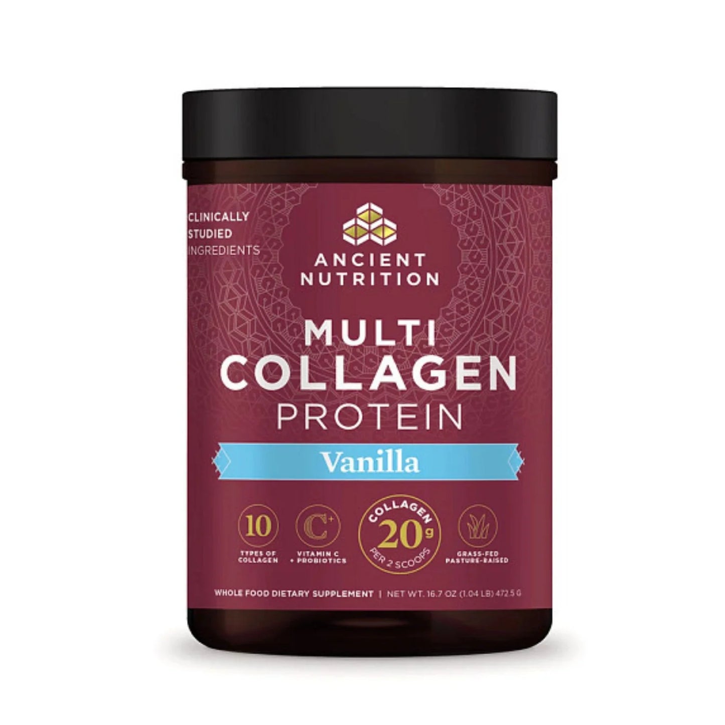 ANCIENT NUTRITION - Multi Collagen Protein - Vanilla - 45 servings