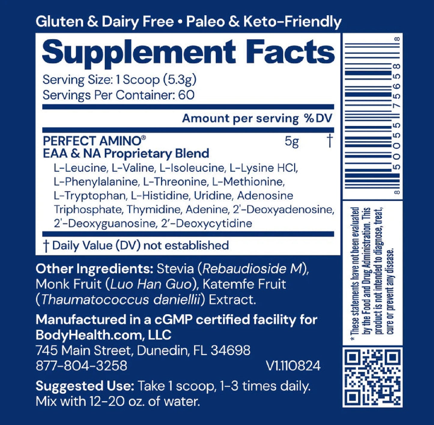 BODYHEALTH Perfect amino powder - 60 Servings