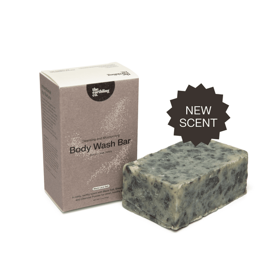 The Earthling Co. - Body Wash Bar | Natural & Hydrating : Black Lava Salt