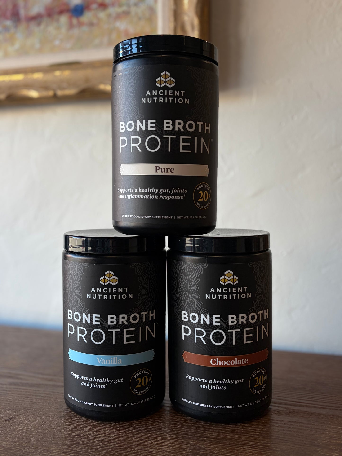 ANCIENT NUTRITION - Bone Broth Protein  - 20 servings