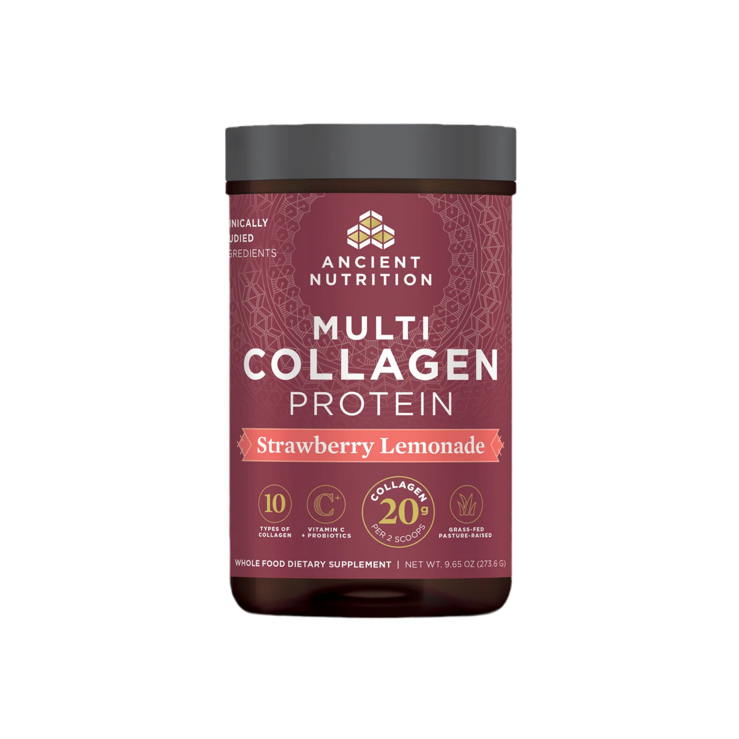 ANCIENT NUTRITION Multi Collagen Protein - Strawberry Lemonade - 24 servings
